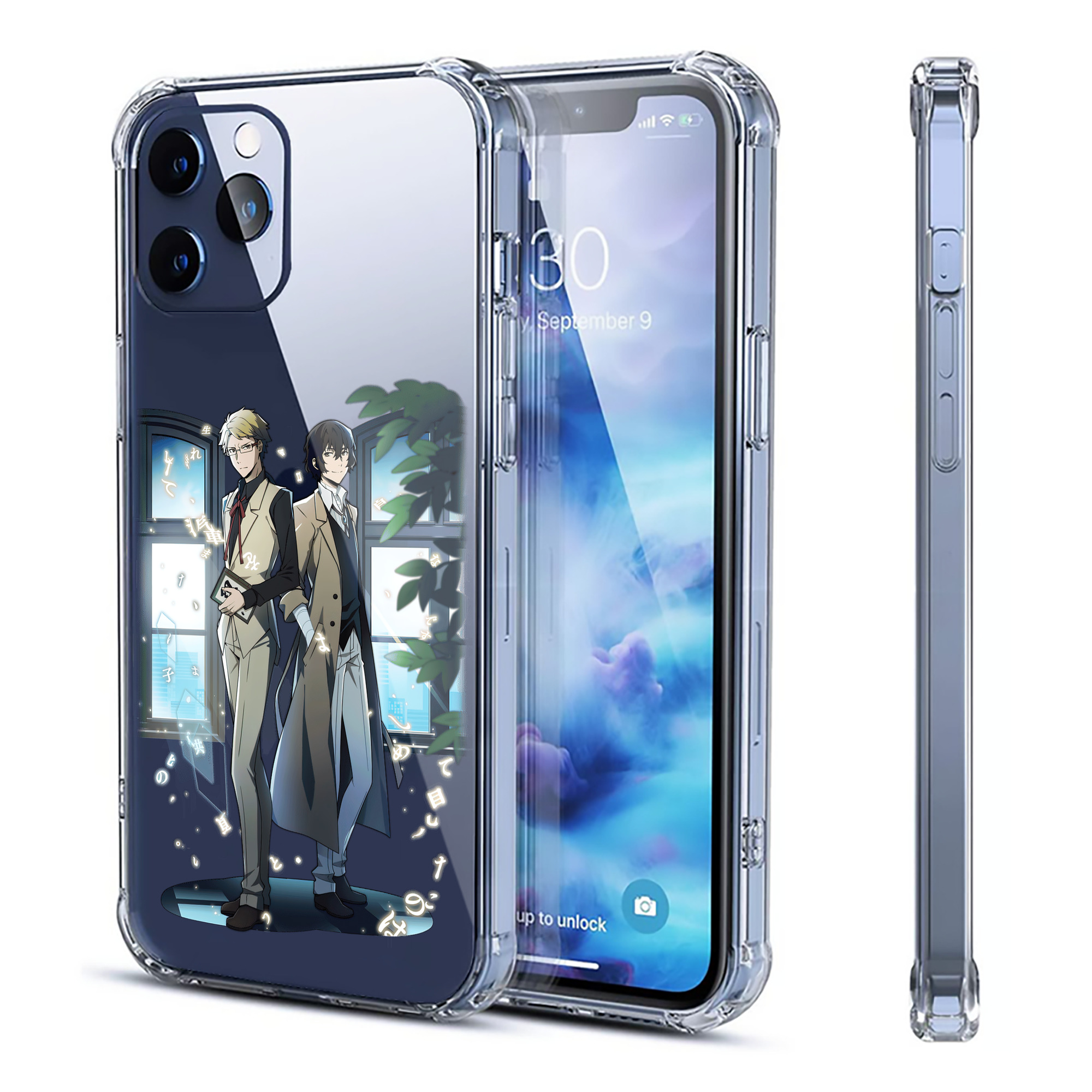 （画像用） 文豪ストレイドッグス Bungo Stray Dogs 【iPhone 12シリーズ対応】透明スマホケース（クリアソフトケース）